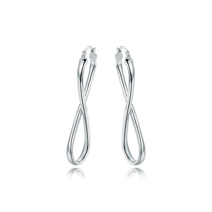 18K Gold Plated Infinity Hoop Earrings