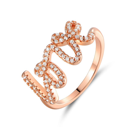 18K Gold Plated "LOVE" Ring