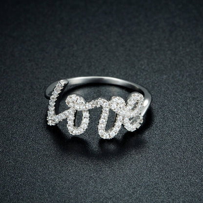 18K Gold Plated "LOVE" Ring