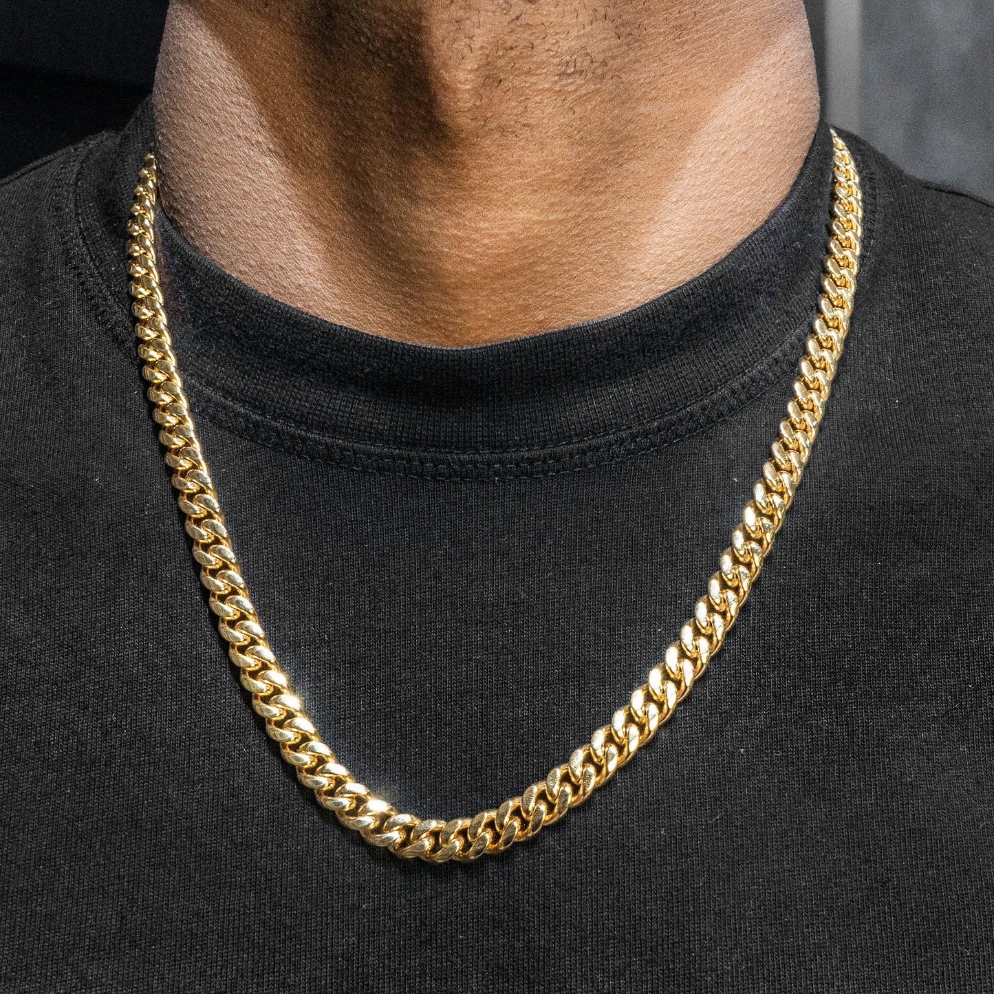 Solid Miami Cuban Link Chain