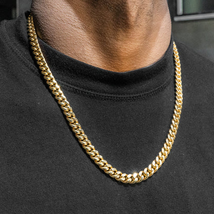 Solid Miami Cuban Link Chain