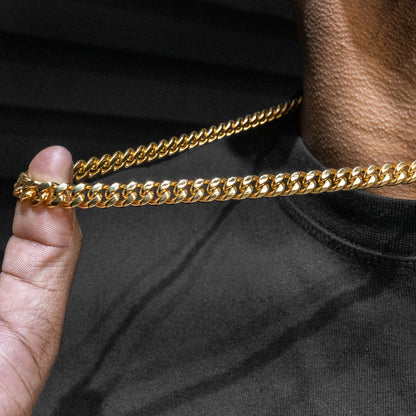Solid Miami Cuban Link Chain