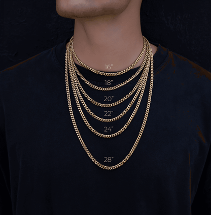 Diamond Cuban Chain in Rose/White Gold - 8.5mm